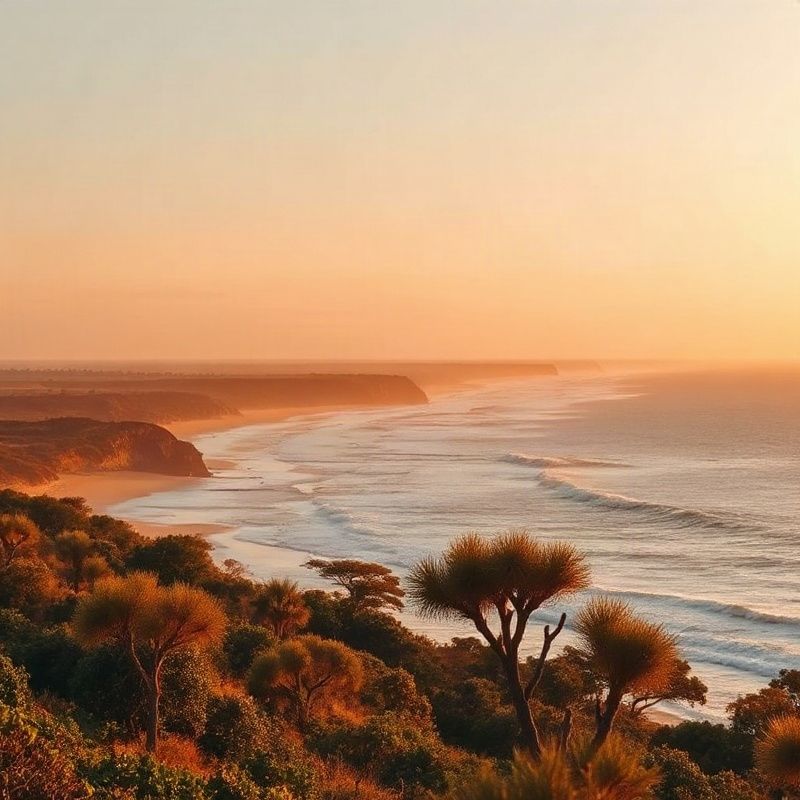 Wide editorial view of the Malindi coastline